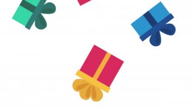 hediyeler kutuları ticari animasyon sunar