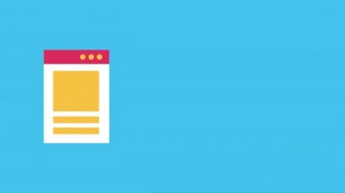 Şablon Web sayfası animasyonu ile elektronik ticaret