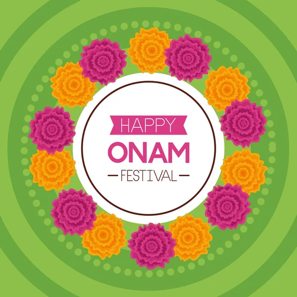 Fröhliches Onam-Fest — Stockvektor