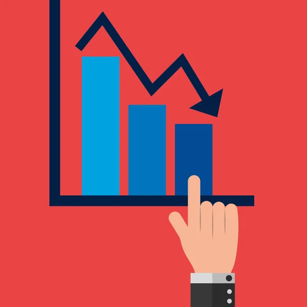 Estadísticas y diseño infográfico — Vector de stock