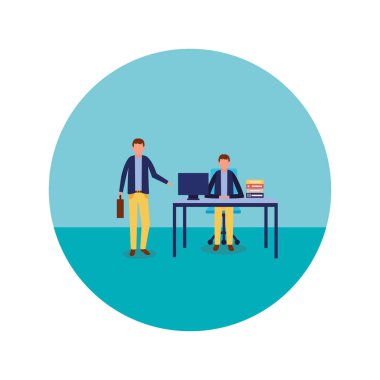 İşadamları avatar karikatür tasarım