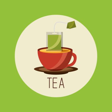 Çay bardağı vektör tasarım
