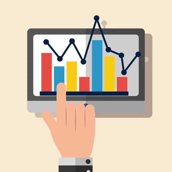 Statistik och infografisk design — Stock vektor