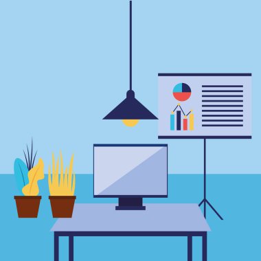 İş akışı ve İnfografik vektör tasarımı