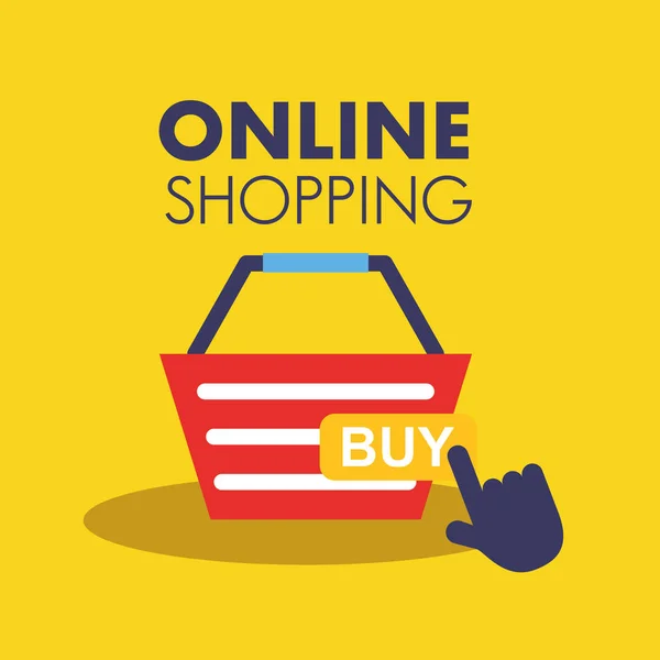 Shopping Online icon vector design — Stockvector