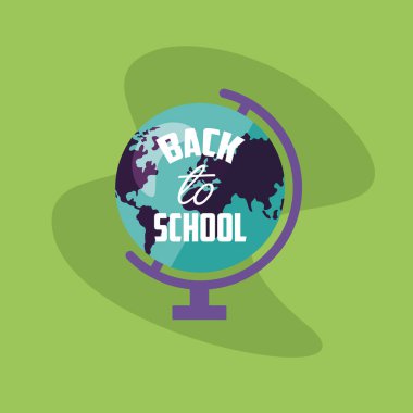 geri okul vektör tasarımı