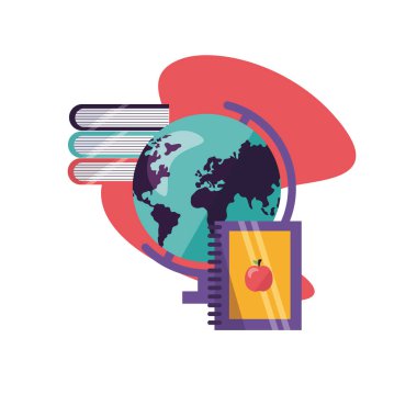 geri okul vektör tasarımı