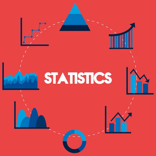 Statistik och infografisk design — Stock vektor