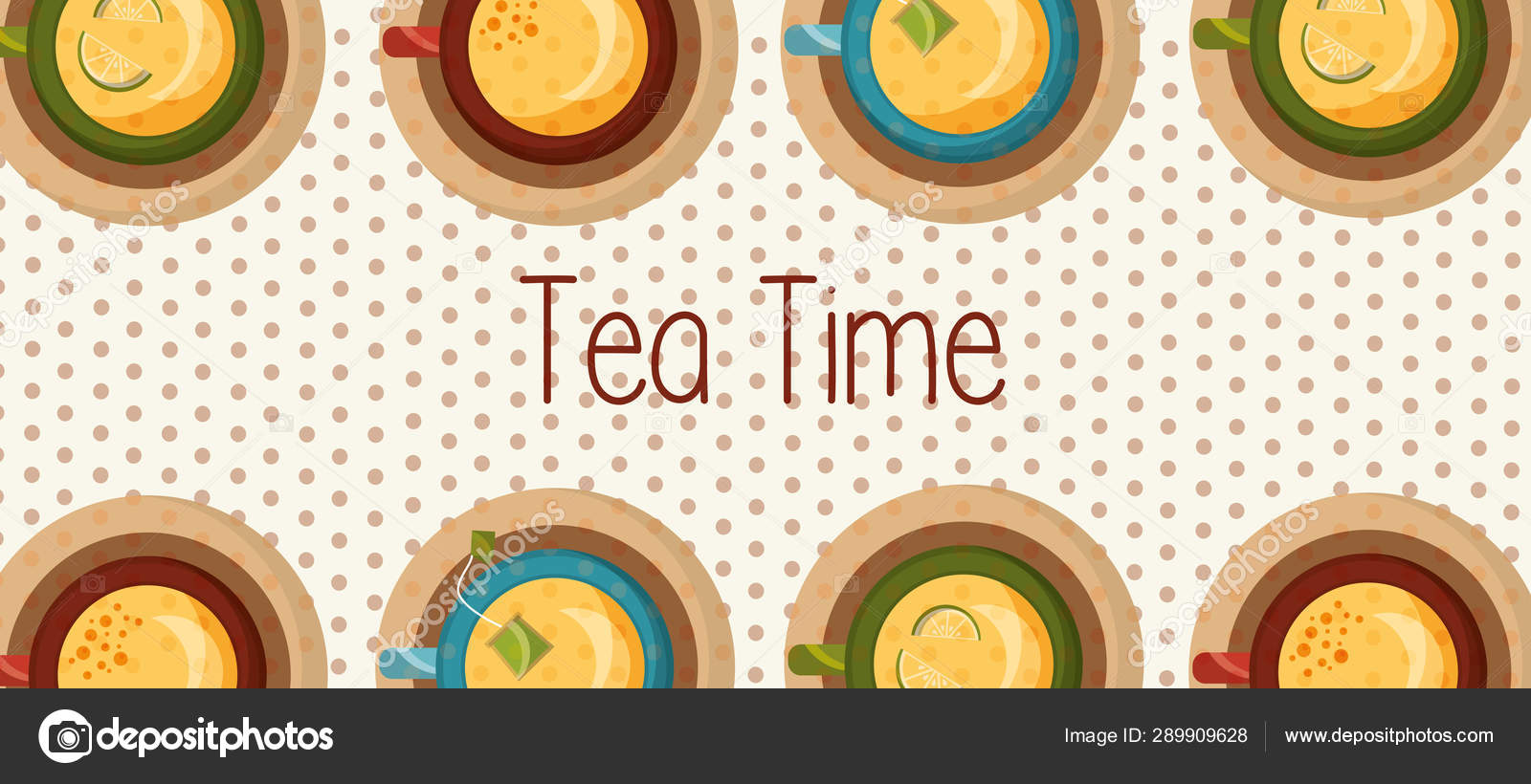 Tea cups vector design Stock Vector Image by ©yupiramos 289909628