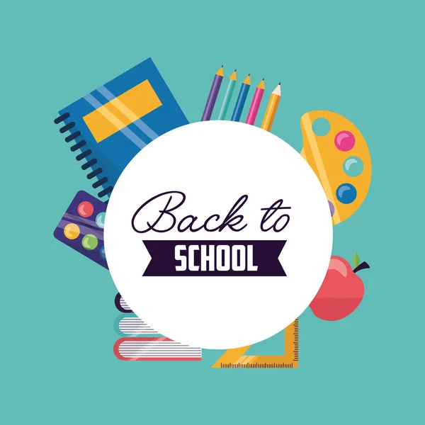 Back to school vector design — Stock Vector