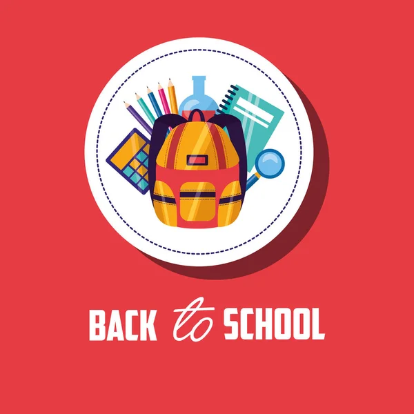 Back to school vector design — Stock Vector