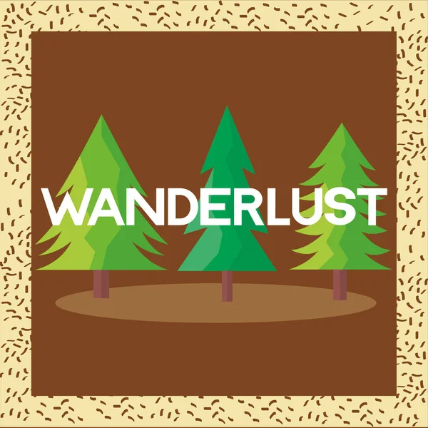 Resor och Wanderlust Vector design — Stock vektor