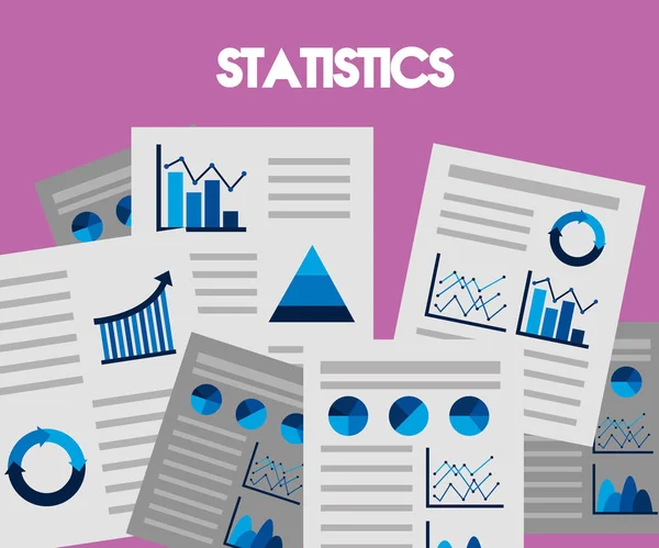 Statistik och infografisk design — Stock vektor