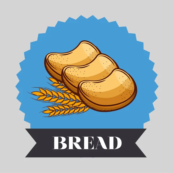 面包面包的面包矢量设计 — 图库矢量图片