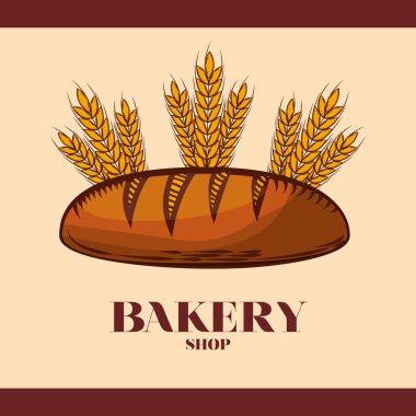Fırın vektör tasarım baget ekmek