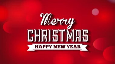 mutlu Noeller ve mutlu yeni yıl animasyon