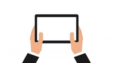 tablet cihazı ile e-ticaret teknolojisini kullanan eller