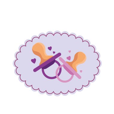 Bebek duş kartı ile emzik