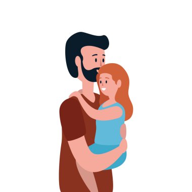 kızı aile karakterleri ile baba