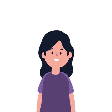 genç ve güzel kadın karakter