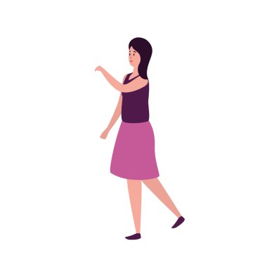 genç ve güzel kadın karakter