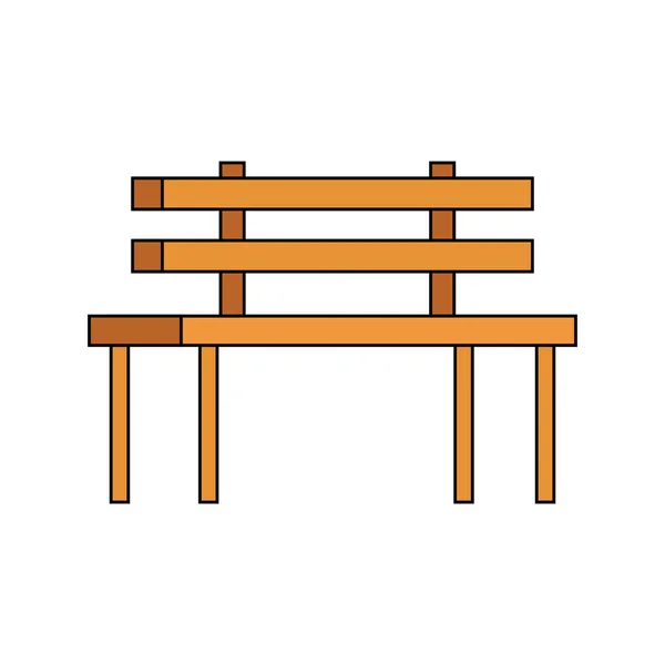 Dřevěná rezervace klasická ikona — Stockový vektor