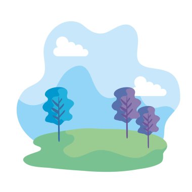 kamp alanı manzara sahne simgesi