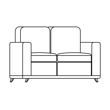 confortable kanepe oturma odası ekipman simgesi