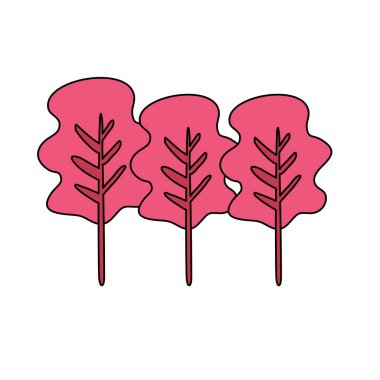 ağaçlar orman doğa izole simgesi