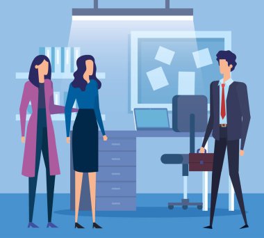 ofiste zarif iş adamları işçi