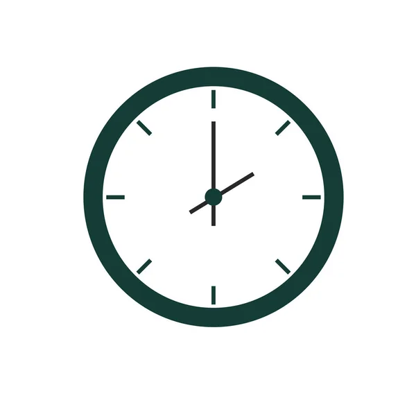 Tijd klok horloge geïsoleerde pictogram — Stockvector