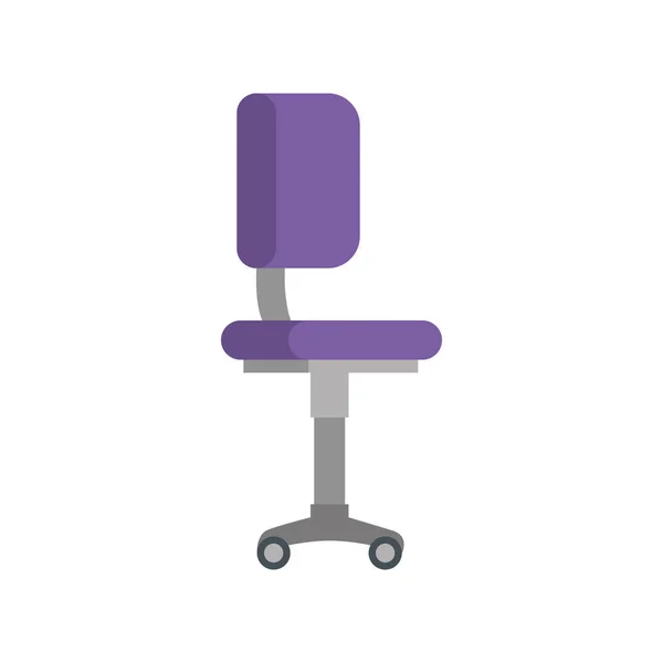 Équipement de chaise de bureau icône isolée — Image vectorielle