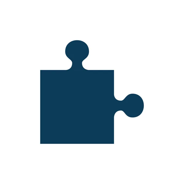 Puzzel spel stuk geïsoleerd pictogram — Stockvector