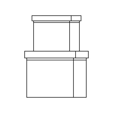 ofis karton kutuları yalıtılmış simge