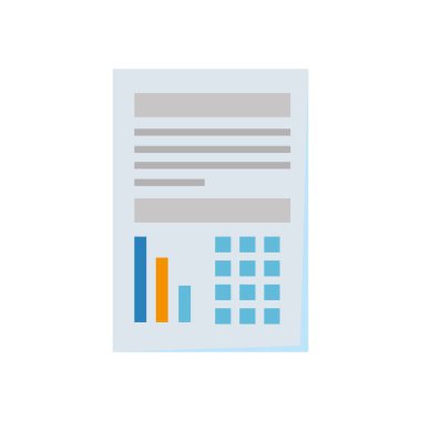 kağıt belge mali yalıtılmış simge