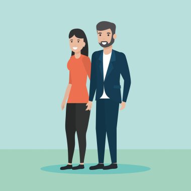 insanlar aile düz tasarım görüntü