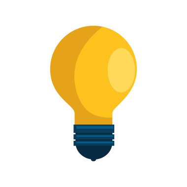 ampul ışığı fikri izole edilmiş simge