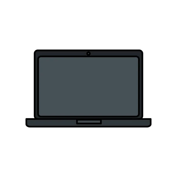 Laptop computador portátil ícone dispositivo portátil — Vetor de Stock