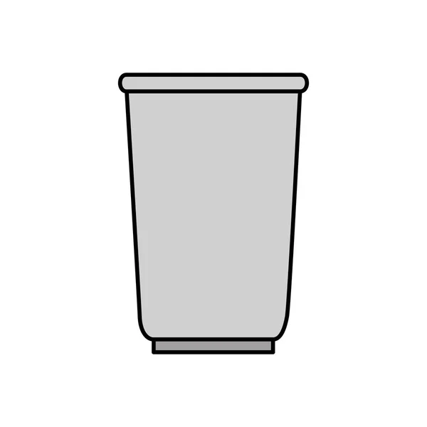 Kaffe krus drik isoleret ikon – Stock-vektor