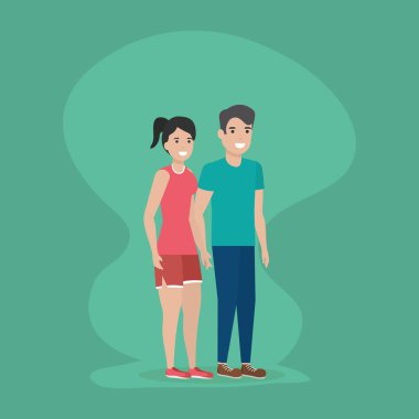 insanlar aile düz tasarım görüntü