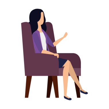 kanepede zarif iş kadını işçi