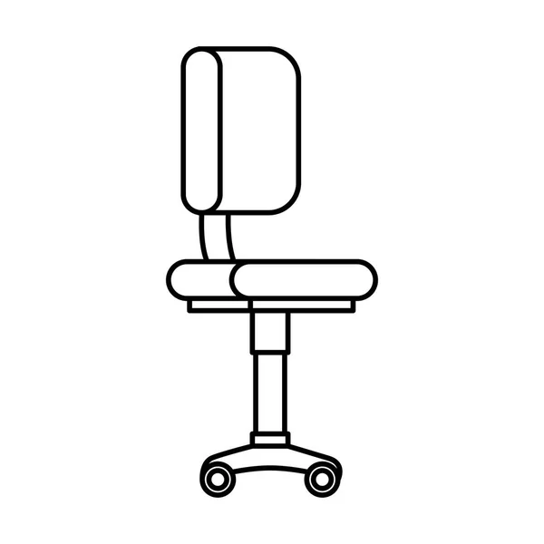 办公椅设备隔离图标 — 图库矢量图片