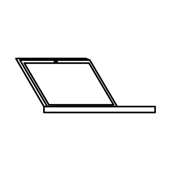 Laptop Computer tragbares Gerät Symbol — Stockvektor