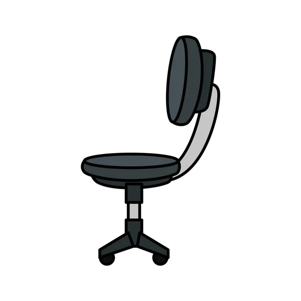 Biuro ikona na białym tle krzesło sprzęt — Wektor stockowy