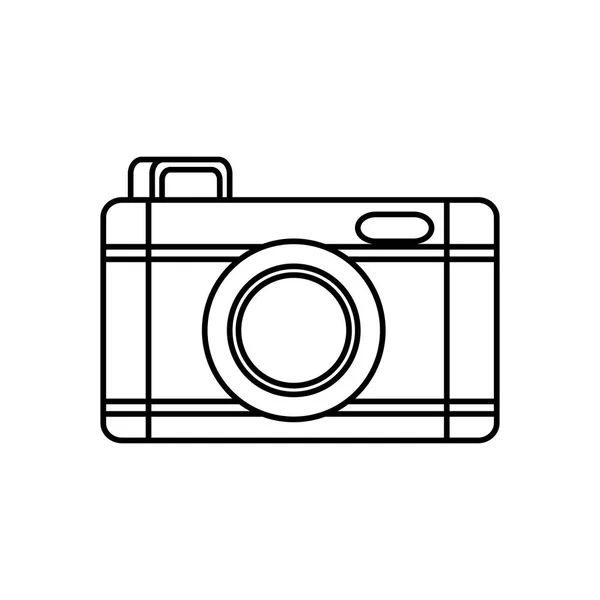 Kamera fotografisches Gerät isoliertes Symbol — Stockvektor