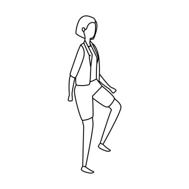 zarif iş kadını işçi avatar karakteri