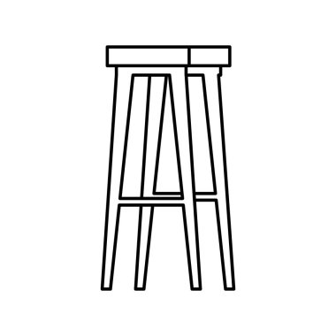 ahşap tezgah forniture izole simgesi