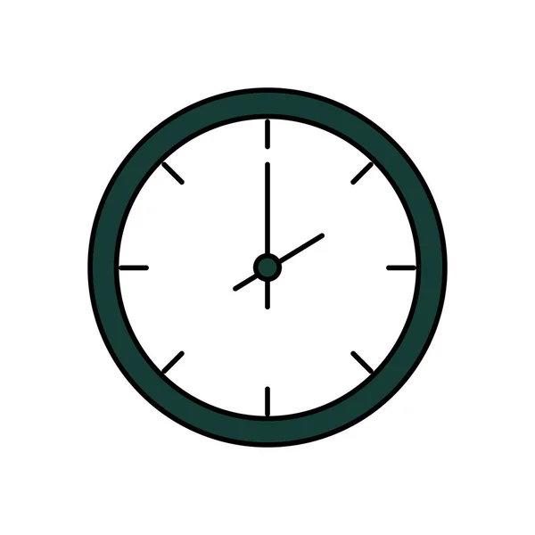 Horloge de temps montre icône isolée — Image vectorielle