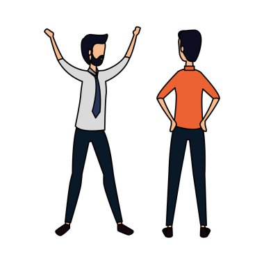 zarif işadamları işçi exercice yapıyor