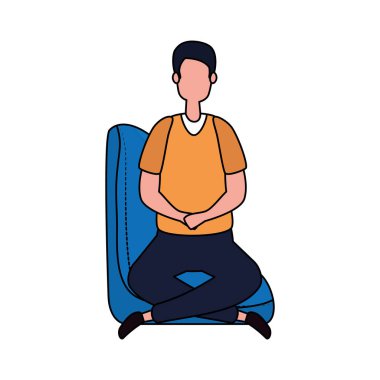 zarif işadamı kanepede oturan